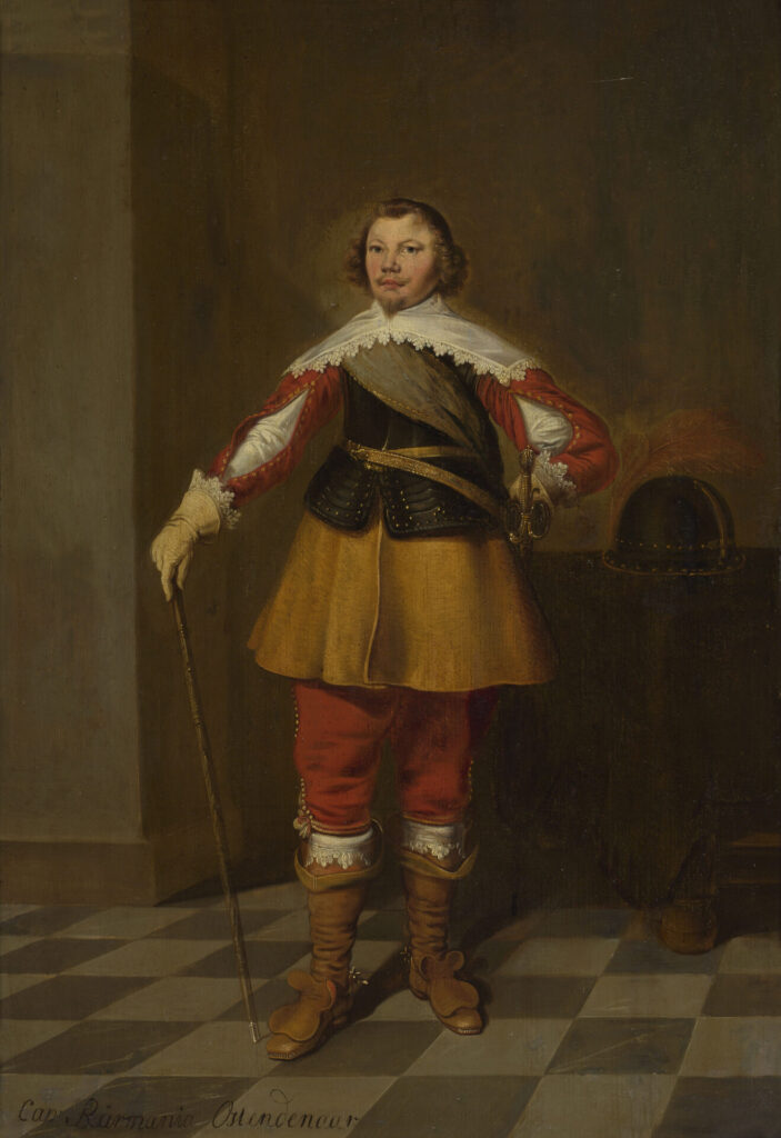 Portret van kapitein Poppe Jans van Burmania (1603-1676).